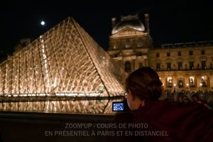 Les élèves durant les cours de photo