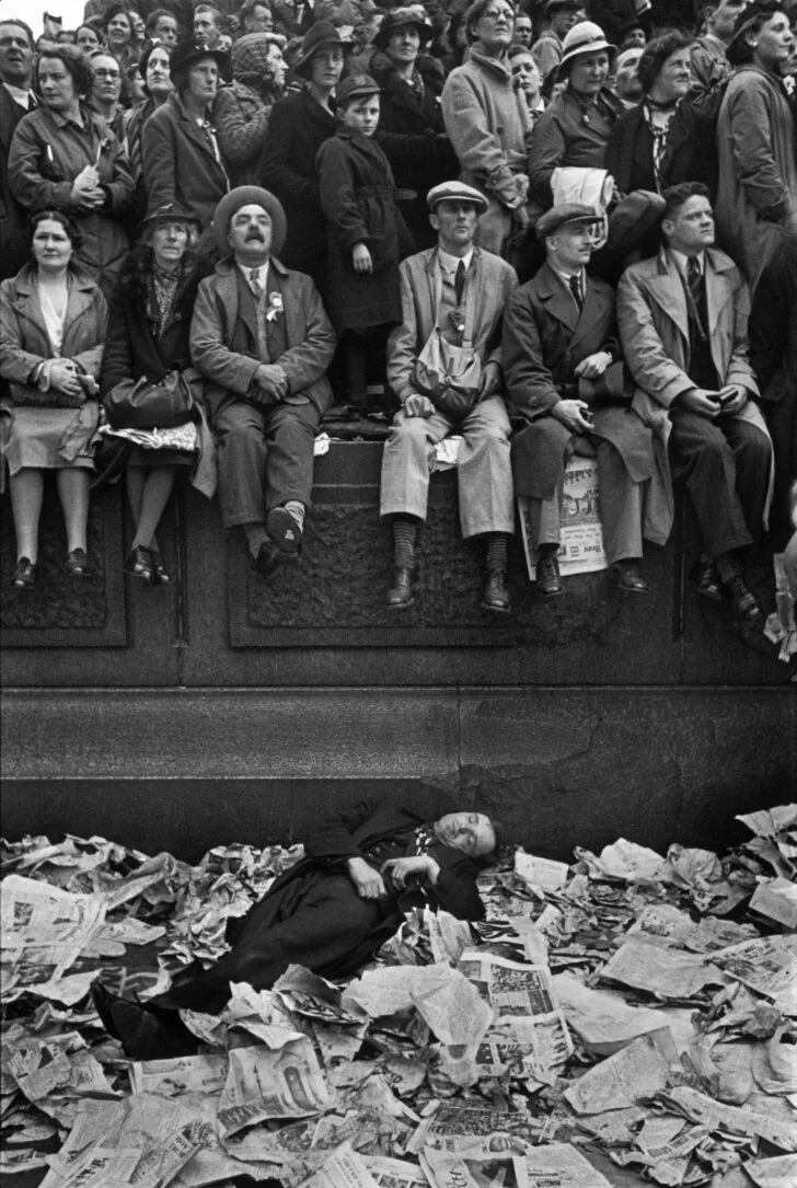 Henri Cartier-Bresson, Couronnement du roi George VI, Londres, Angleterre, 12 mai 1937 © Fondation Henri Cartier-Bresson / Magnum Photos