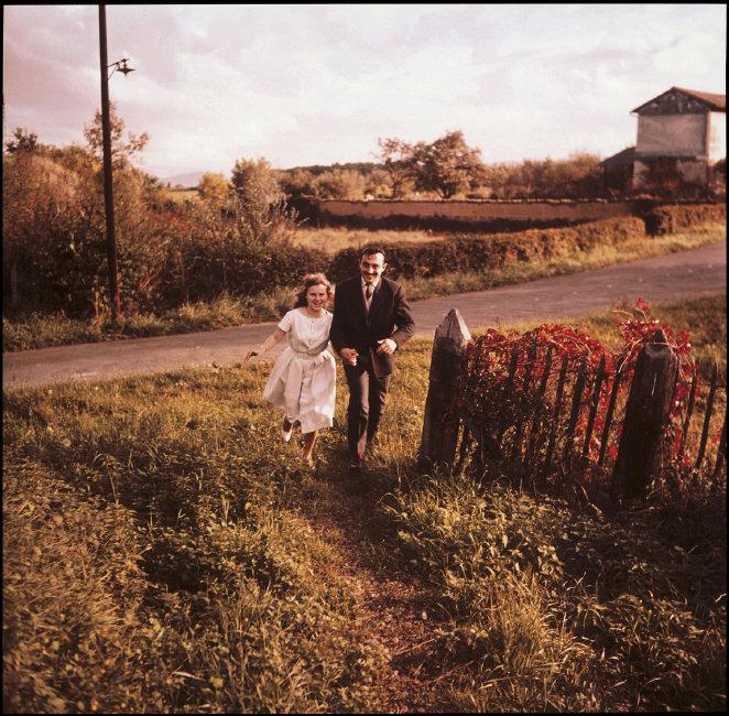 Rhone-Alpes Region. Rhone Department. Villefranche-sur-Saone. Garet's Farm. Lilette and Jean DEPARDON. 1950