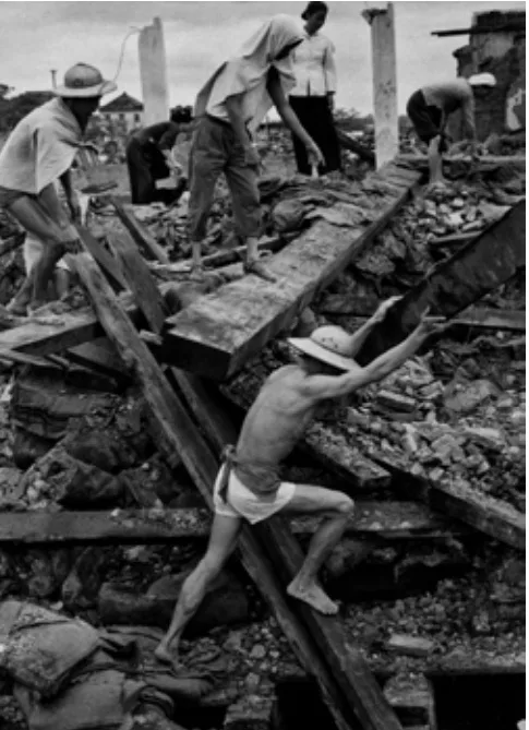 Ruines d’un entrepôt de riz Nord Vietnam, Haïphong