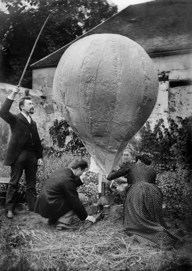 Expérience aérostatique effectuée par Ernest et Henri Roger. Brunoy, 1891 Expérience aérostatique effectuée par Ernest et Henri Roger. Brunoy, 1891