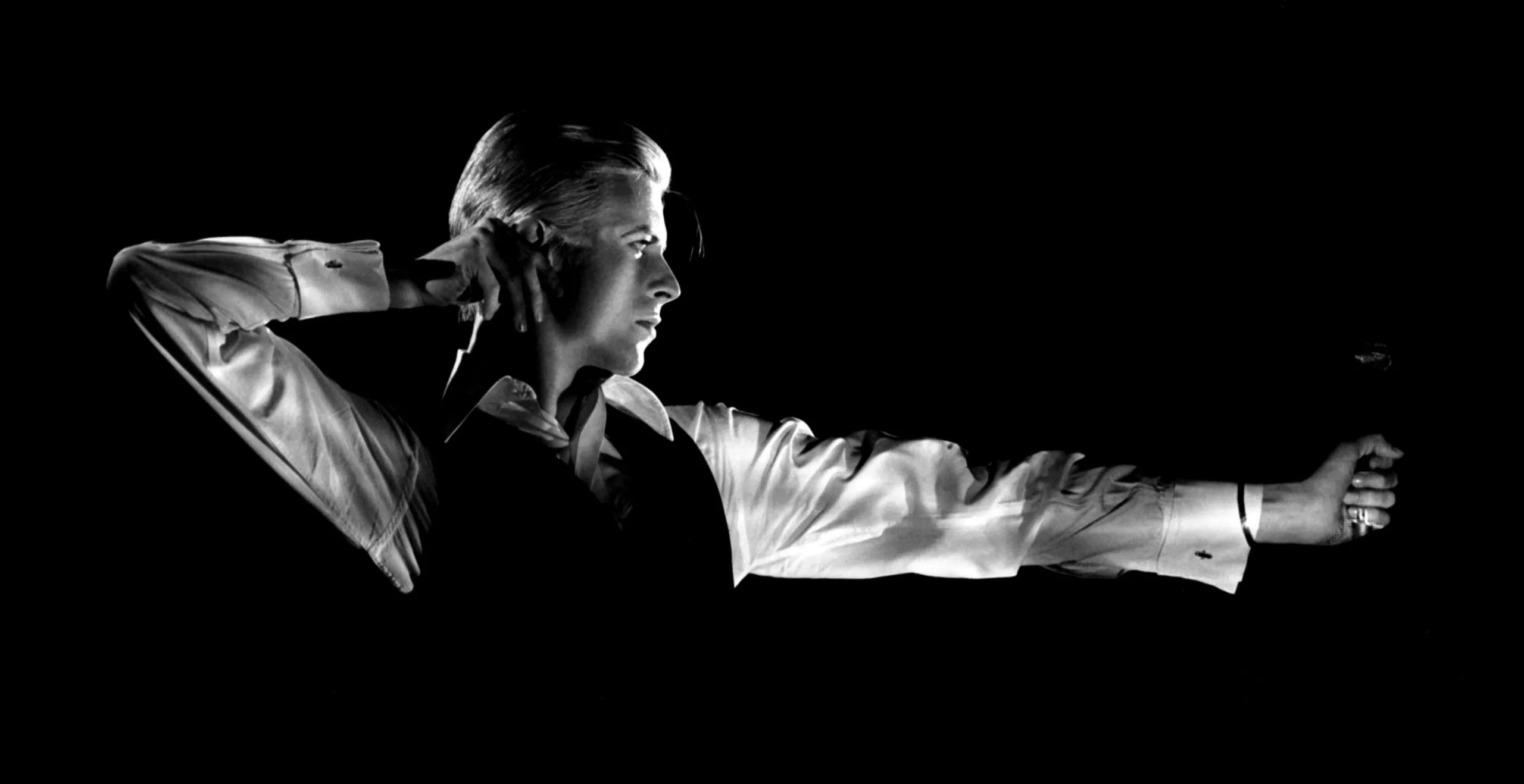 David Bowie on stage, Los Angeles, USA, c.1977