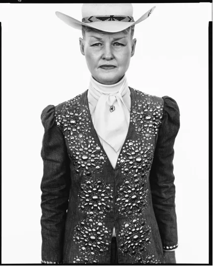 Ruby Mercer, publicist, Frontier Days, Cheyenne, Wyoming, July 31, 1982. Richard Avedon
