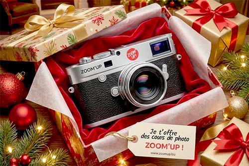 Offrir des cours de photo : votre carte cadeau avec Zoom'Up