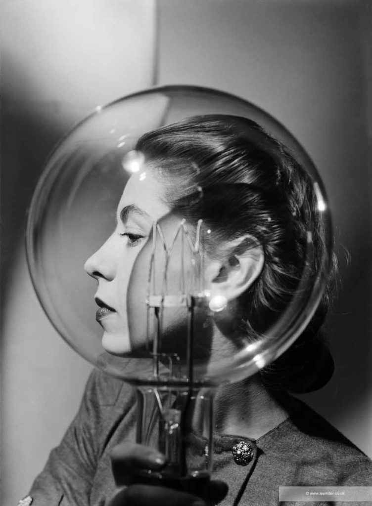 Lee Miller, Model with Lightbulb, 1943 (© Lee Miller Archives England 2026 All Rights Reserved)