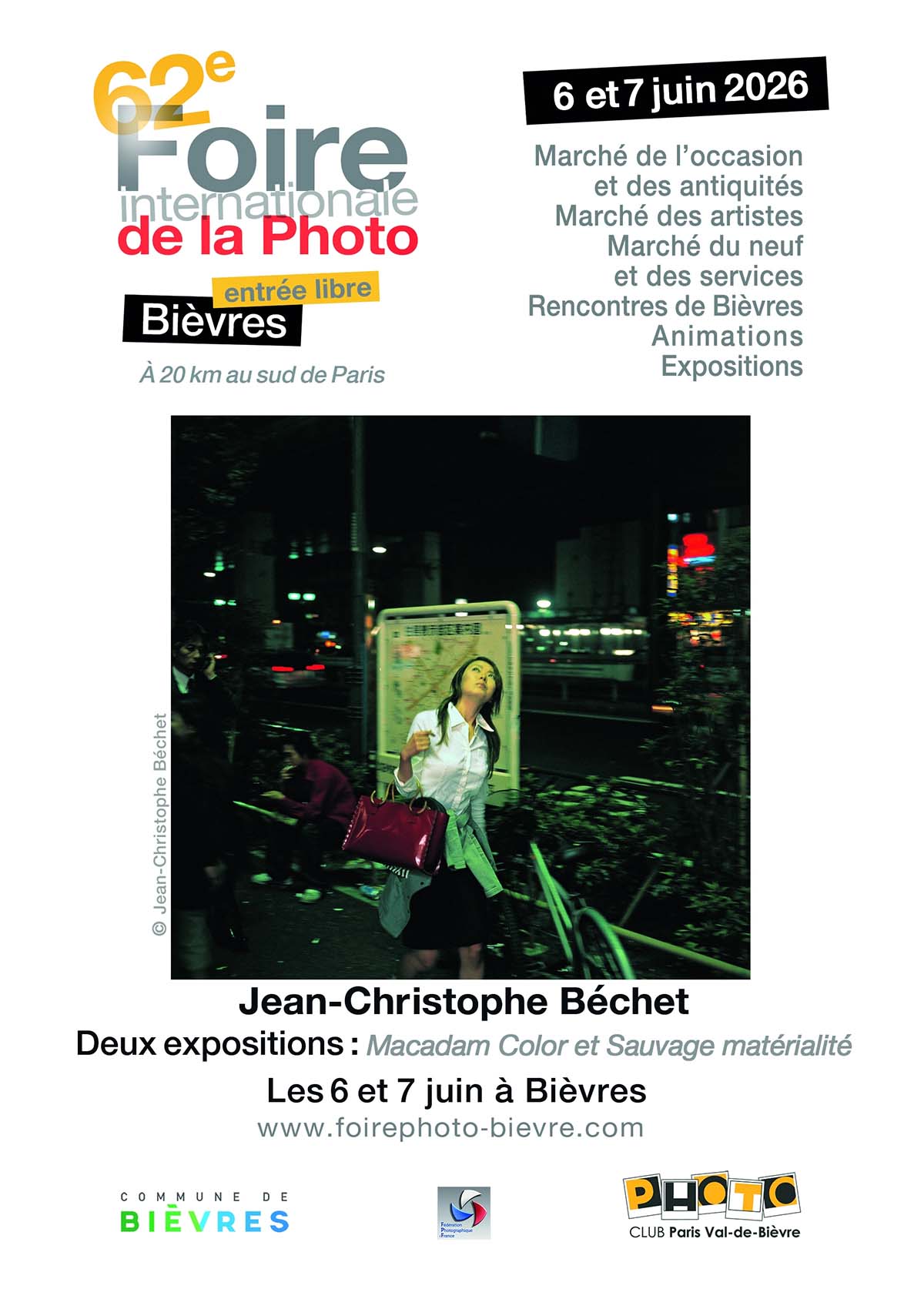 Affiche 62e Foire internationale de la photo de Bièvres