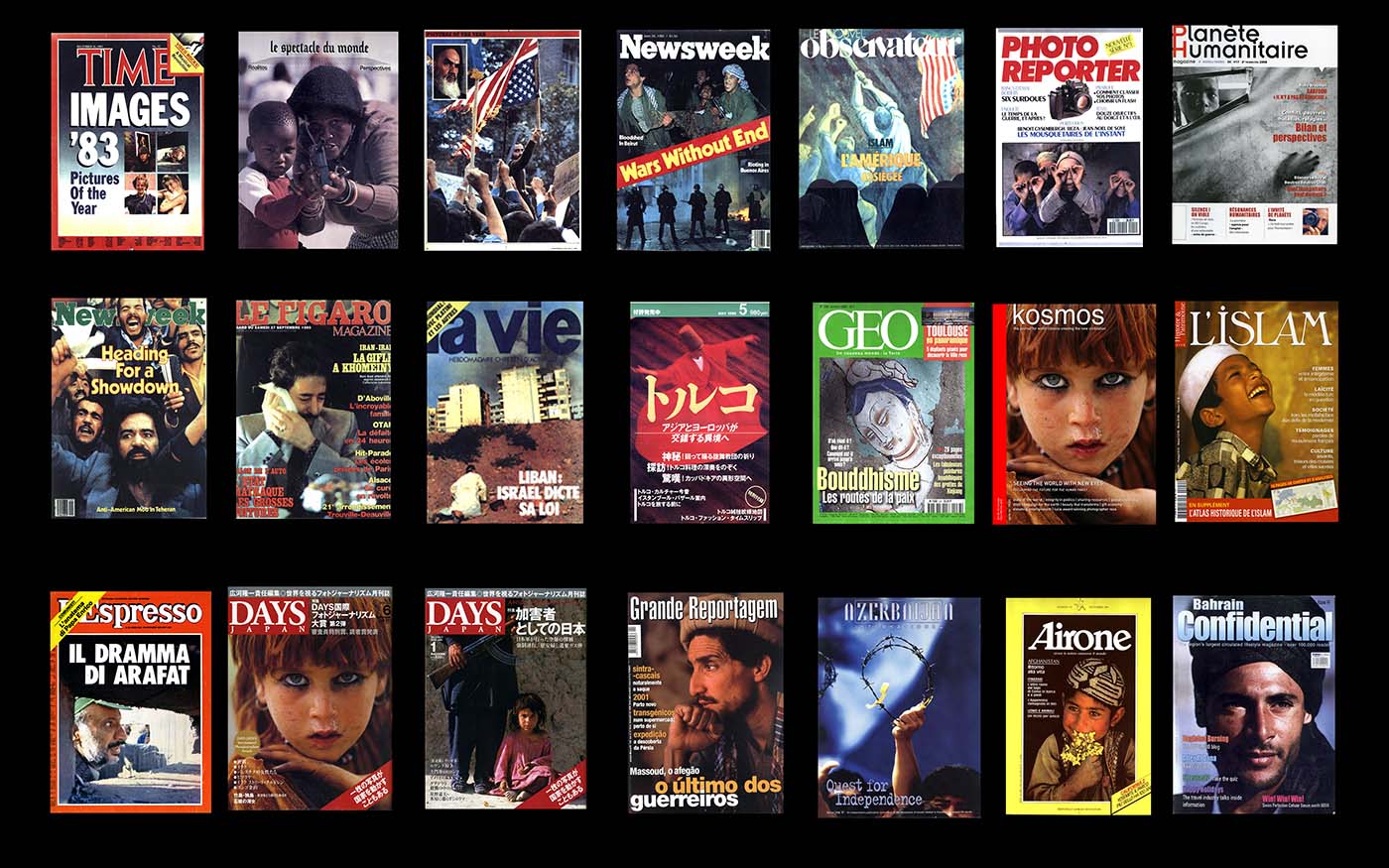 Des couvertures de magazines réalisées par Reza