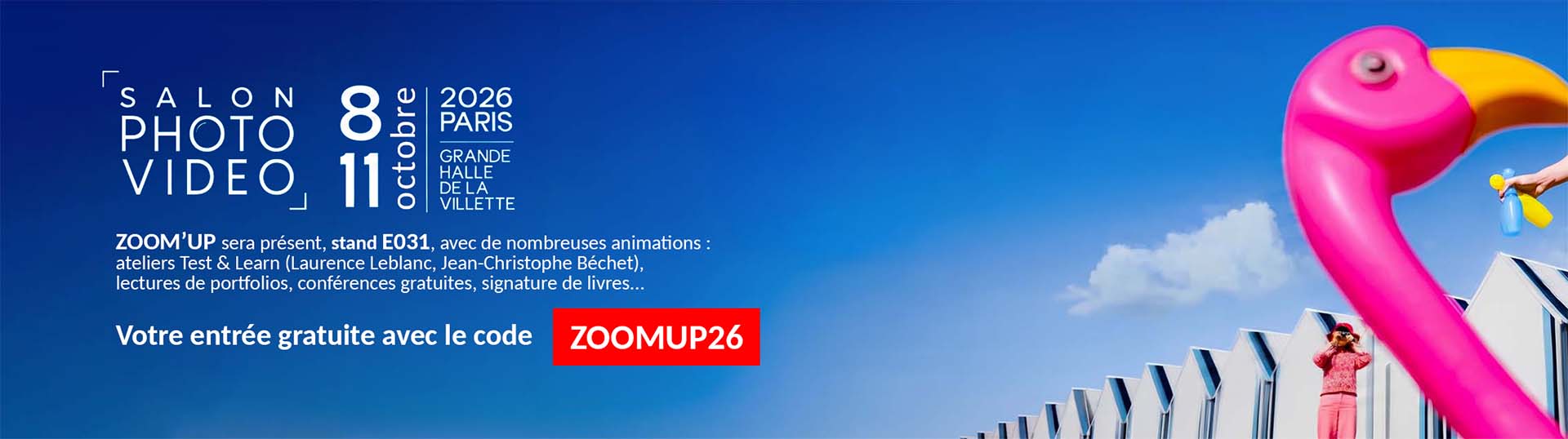 ZOOM'UP sera au Salon Photo & Vidéo 2026