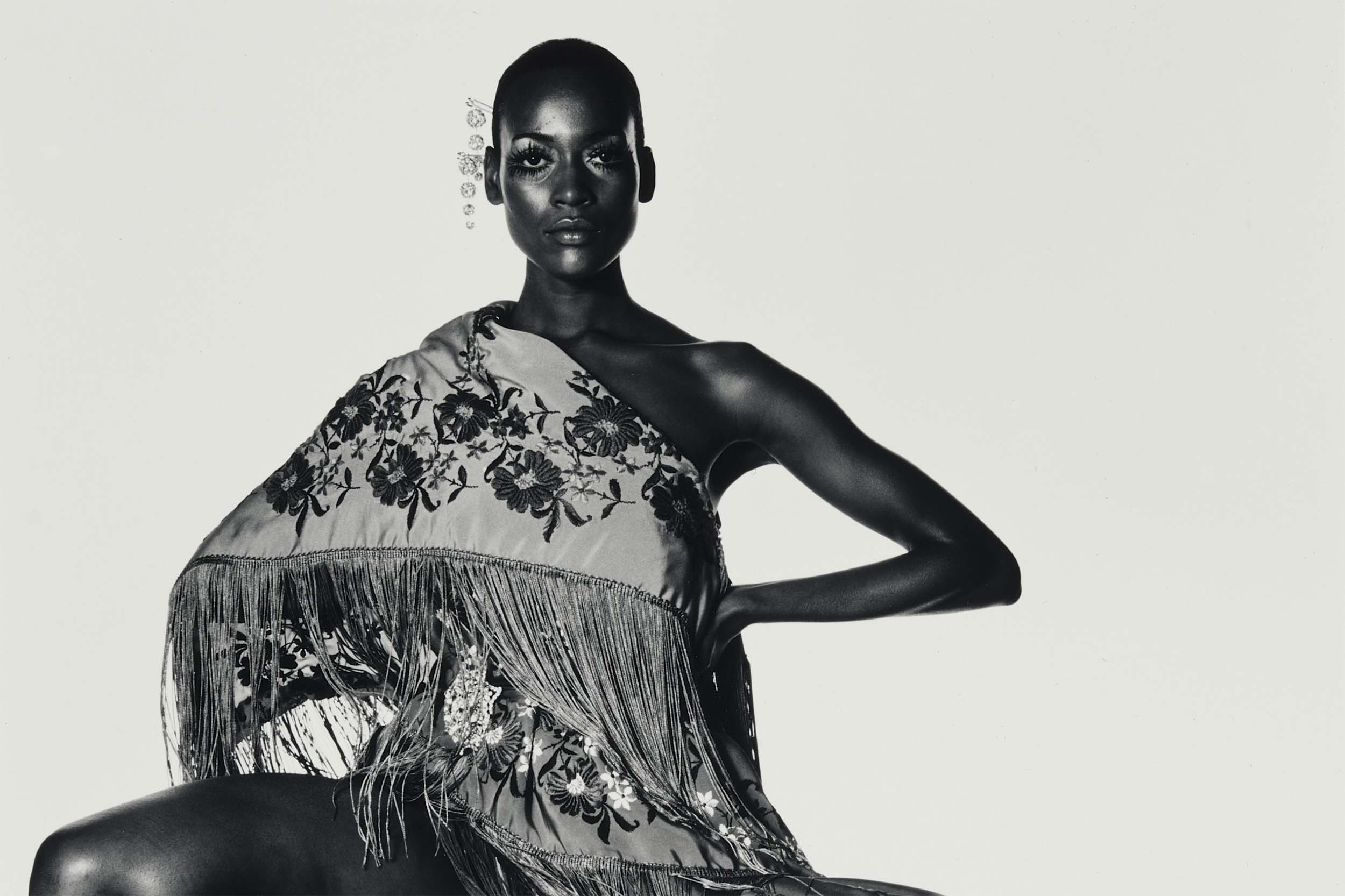 Naomi Sims photographiée par Irving Penn à New York vers 1969